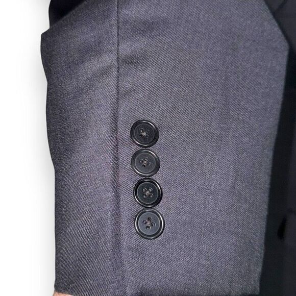 Perlis Charcoal Gray Empire 1917 Wool Sport Coat 42R - Picture 9 of 11